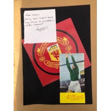 Signed picture of Ray Wood the Busby Babe & Manchester United footballer. SORRY SOLD